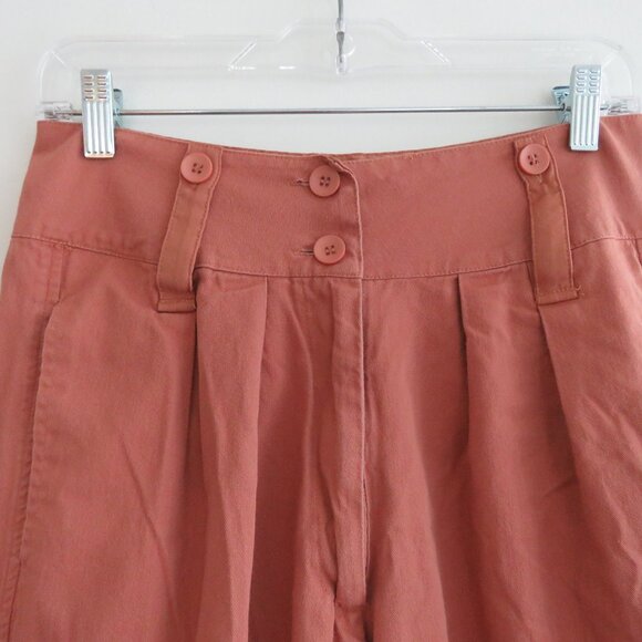 Anthropologie Tiny Ulysses Pants in Salmon Wide Leg Neutral, size M - Picture 5 of 14